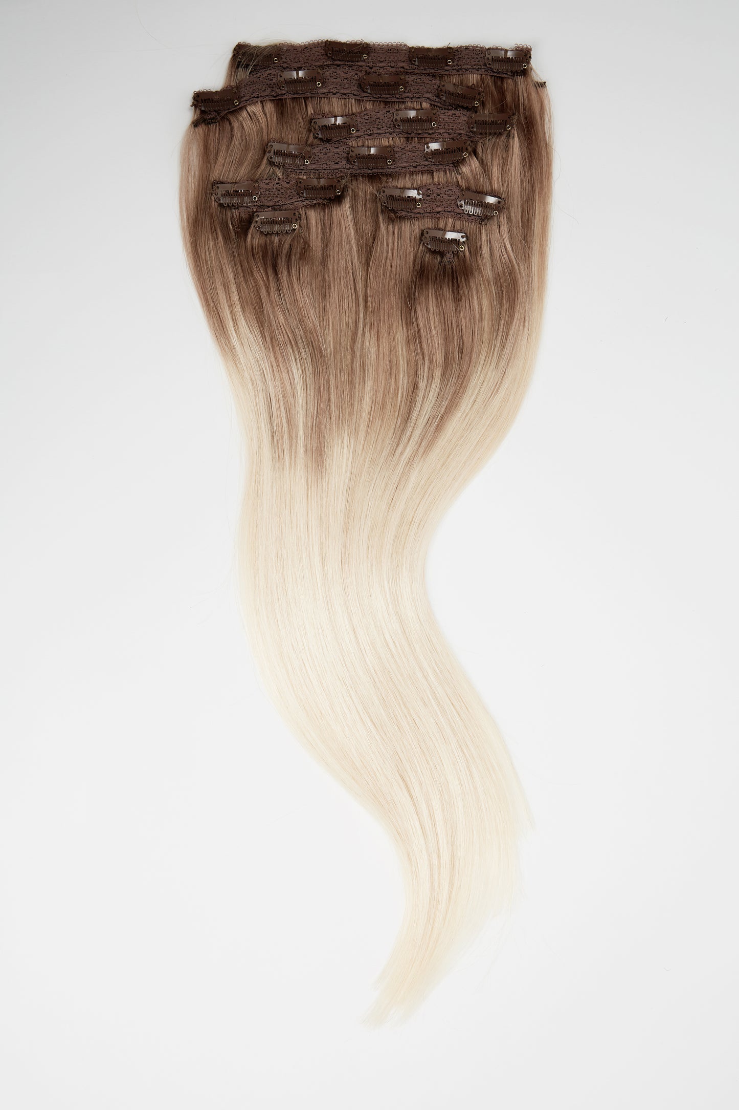 Hair Extensions Blonde Balayage 3" shadow LACE weft